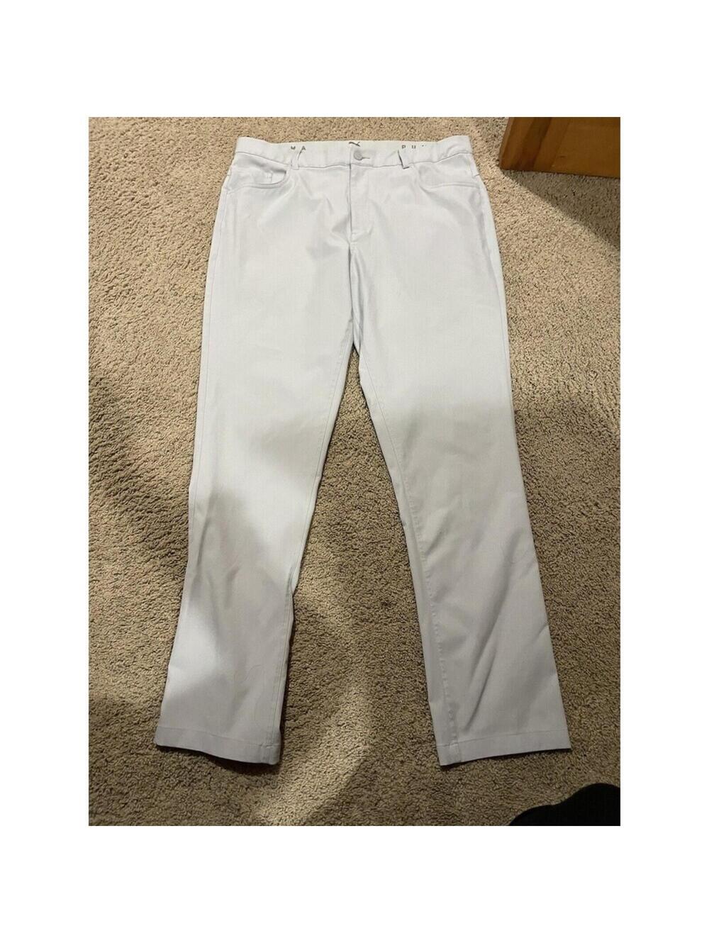 Men's Light gray PUMA travel pant size 36/34 classic fit